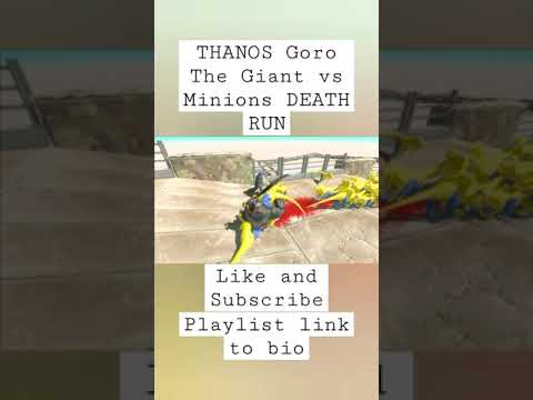 THANOS Goro The Giant vs Minions DEATH RUN - Animal Revolt Battle Simulator #deathrun #arbs #shorts