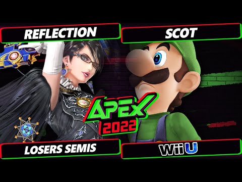 Apex 2022 Losers Semis - Reflection (Bayonetta) Vs. Scot (Luigi) - Smash 4 Tournament