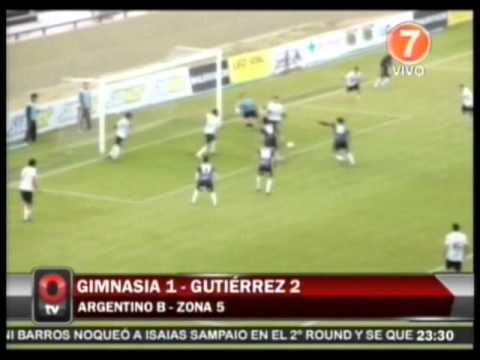 www.PuroLobo.com.ar:  Gimnasia (MZA) 1 - Gutiérrez (Mza) 2 - Fase 1/Fecha2 - Argentino B 2013/14