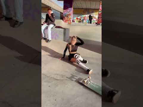 Wearing an invisible helmet y’all (and sport pants ) #shorts #skateboarding #skatergirl