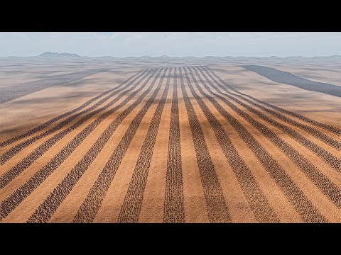 15 LINES OF ROMAN ARCHERS vs 500.000 SPARTANS - Ultimate Epic Battle Simulator 2 UEBS 2