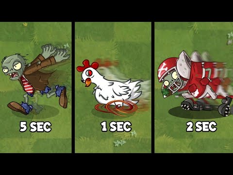 Tournament Speed All Zombies - Which zombie runs the fastest? - PvZ 2 Zombie vs Zombie