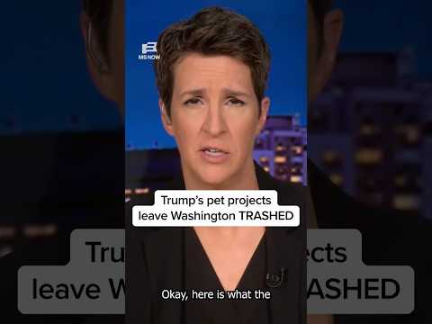 Trump's pet projects leave Washington TRASHED