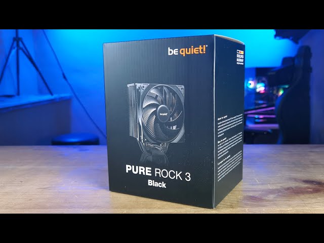 Vídeo relacionado con be quiet! Pure Rock Pro 3 Black refrigerador con aire, capacidad de refrigeración impresionantemente alta, 6 tubos de calor de alto rendimiento, 2 ventiladores Pure Wings 3 120 mm PWM optimizados