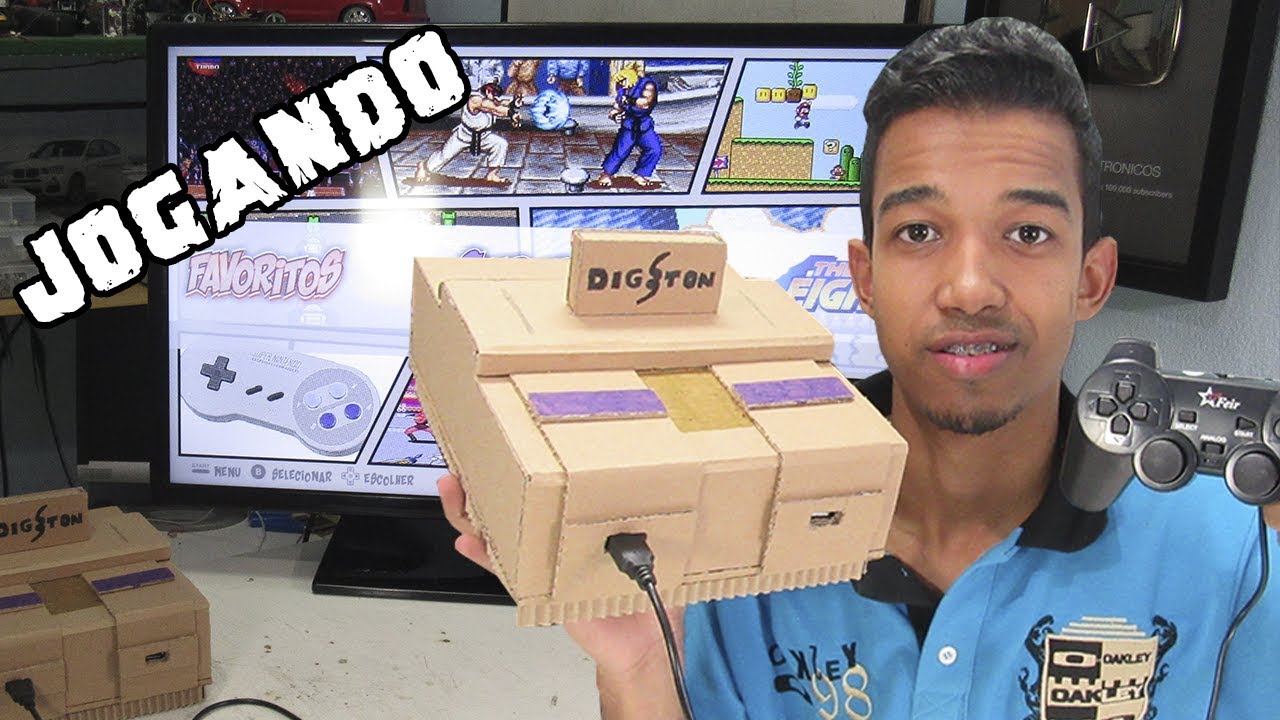 NINTENDO DE PAPELÃO – JOGANDO JOGOS ANTIGOS