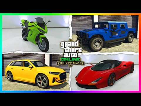 GTA 5 Online The Contract DLC Update - ALL UNRELEASED VEHICLES! Supercars, Armored Trucks & MORE!