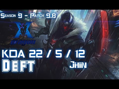 KZ Deft JHIN vs EZREAL ADC - Patch 9.8 KR Ranked