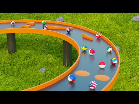 Countryballs Marble Race 3D Tournament - Marble Race Countries 2020