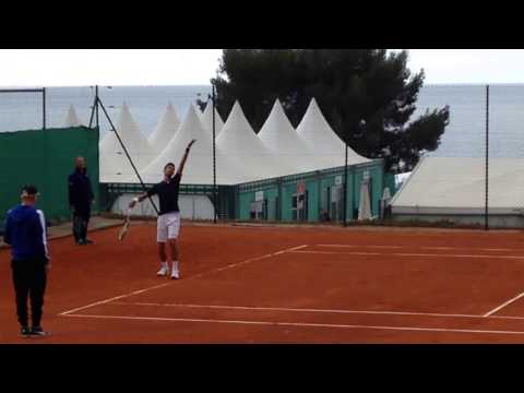 Novak Djokovic - SERVE & RETURN - CLAY TRAINING (with Alexander Zverev)
