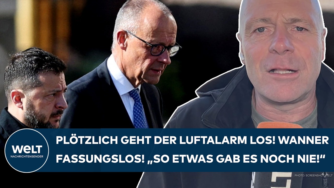 PUTINS KRIEG: "So etwas gab es noch nie!" - Luftalarm mitten im Interview! Wanner absolut geschockt