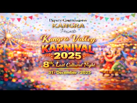 LIVE 🔴: 8th & Last Cultural Night | Kangra Valley Karnival-2025 Dharamshala | 31-12-2025 | DC Kangra