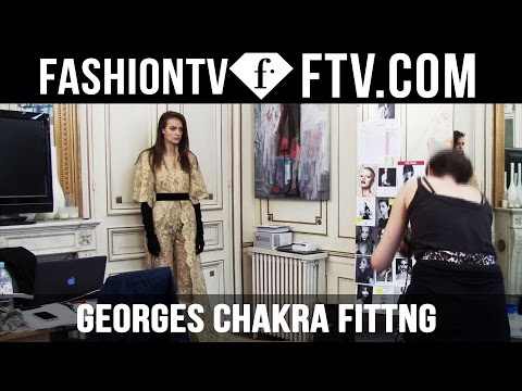 Paris Haute Couture Week Fall/Winter 2016-17 Georges Chakra Fittng with Vanessa Demouy | FashionTV
