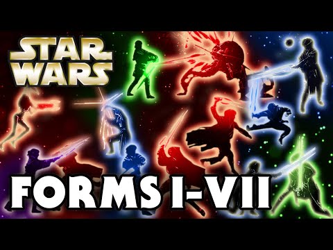 All Lightsaber Forms (1-7) - Star Wars Explained