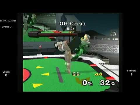 SSS 9.1 SSBM - Golden (C. Falcon) vs. bonfire10 (Sheik) - Melee LF
