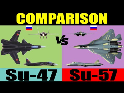 Su-57 Felon vs Su-47 Berkut: comparison | Su47 vs Su57: Which Would Win!