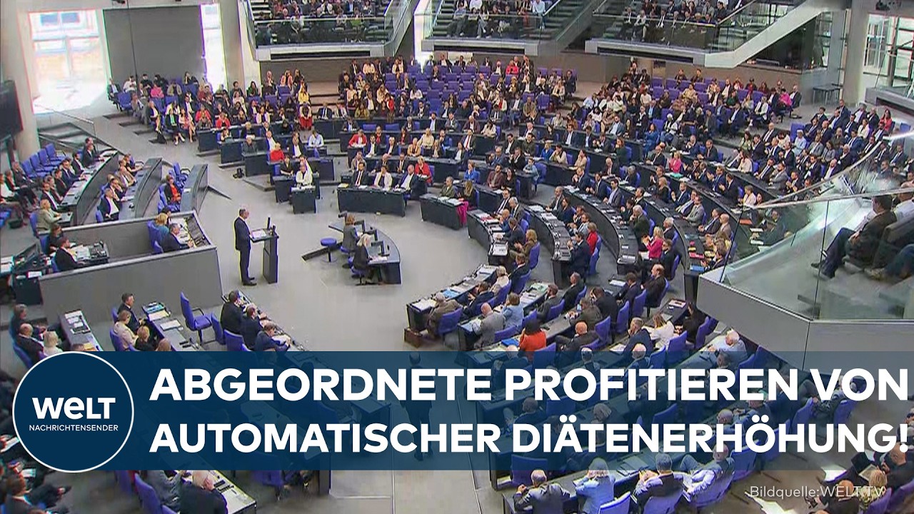 DEUTSCHLAND: Diäten steigen auf Rekordhöhe! Abgeordnete erhalten ab Juli über 12.000 €!