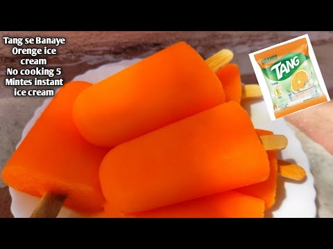 orange ice cream recipe |5 minutes instent icecream |orange icecream