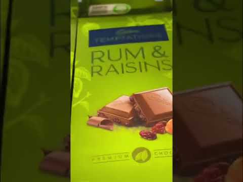 Cadbury Temptation Rum and Raisin Milk Chocolate #shorts