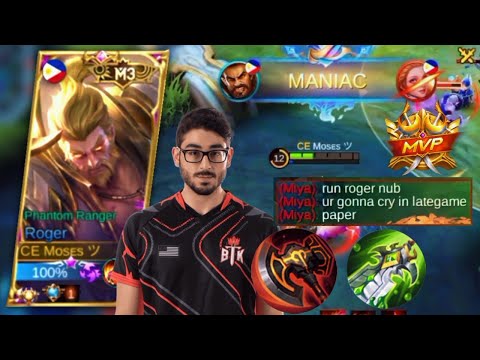 ✔️I TRY THIS MOBAZANE ROGER BUILD AND THIS HAPPENED | AUTO ONESHOT BUILD | TOP GLOBAL ROGER | MLBB