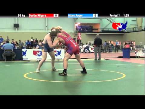 University Nat`ls FS  96 kg: Dustin Kilgore vs. Adam Fager