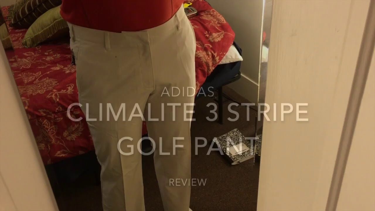 Adidas Climalite 3 Stripe Golf Pant Review