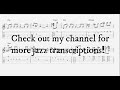 Wes Montgomery - A quiet thing - Jazz Guitar Transcription