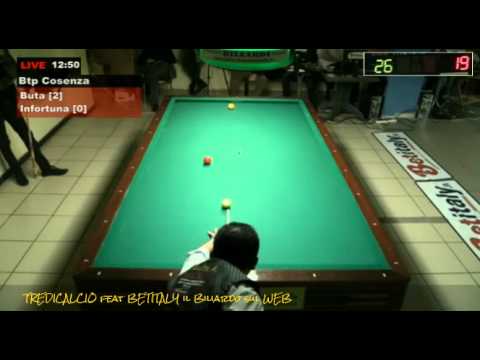 BUTA vs INFORTUNA - 4^PROVA  BILIARDO BTP 2016 COSENZA