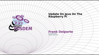 Download the video "Update On Java On The Raspberry Pi (Frank Delporte)"