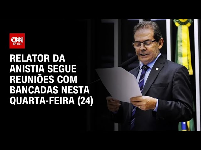 Anistia: relator segue articulação com esquerda e centrão para fechar texto | CNN NOVO DIA