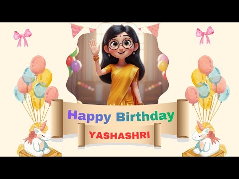 Yashashri Special Birthday Song Music | Happy Birthday Wishes to Yashashri | Rishi Wishes World