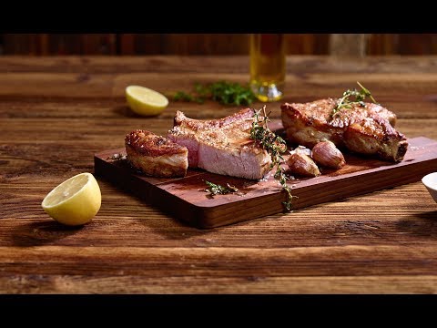 Côtelette de veau rôtie à la poêle