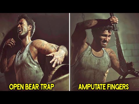 Open Bear Trap VS Amputate Fingers - All Choices & Outcome - Until Dawn Remake