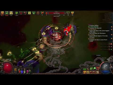 DROX CITADEL in Atlas HAEWARK HAMLET Gameplay with CYCLONE in PATH OF EXILE