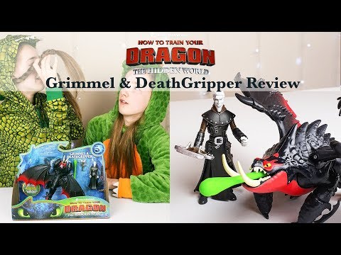 Grimmel & DeathGripper Toy Review - How To Train Your Dragon 3 #advert