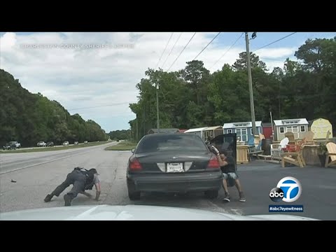 Video shows dangerous shootout between deputies and man after being pulled over