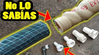 Como UNIR o CONECTAR tubos de PVC con MANGUERA DE AGUA excelentemente sin espigas