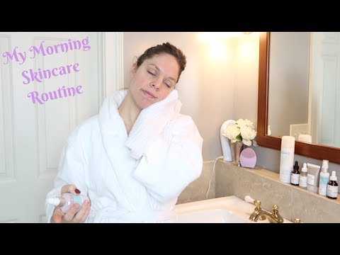 My Morning Skincare Routine for dry, acne prone, PREGNANT skin! The Ordinary for pregnant skin! Video