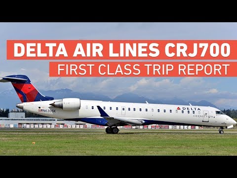 YouTube thumbnail for Delta Air Lines Canadair (Bombardier) Regional Jet 700 and Challenger 870