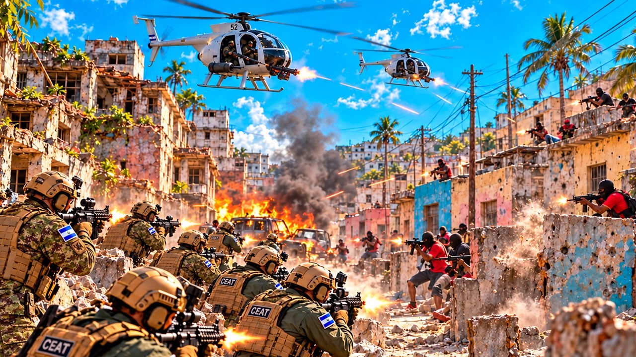 🇸🇻⚠️🇭🇹 ¿CÓMO PODRÍA SER LA OFENSIVA MILITAR DE EL SALVADOR CONTRA LAS PANDILLAS EN HAITÍ?