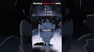 Ranking the Best Death Note Edits Ever Made ☠️🔥 #deathnote #anime #edit #viral #fyp