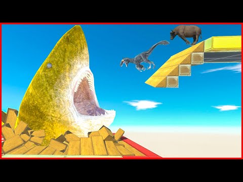 CAREFUL IF ARROW CAN'T HIT YOU, YOU WILL FALL INTO MEGALODON - Animal Revolt Battle Simulator