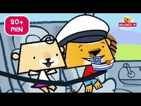 Dzielny Lew Eryk na wakacjach 🏖️| MARATON ODCINKÓW | bajki dla dzieci | MiniMini+