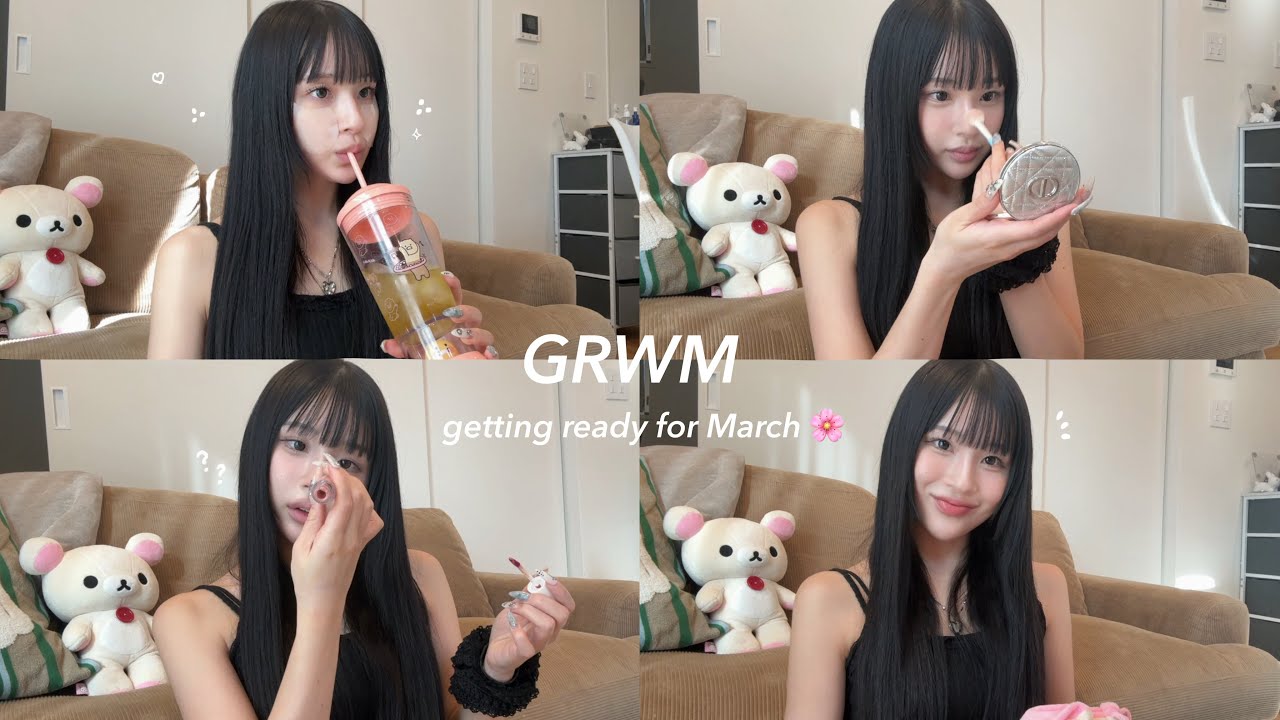 【GRWM】 春って悩む時期🌸?一緒にゆっくり準備しよ~✿.*・