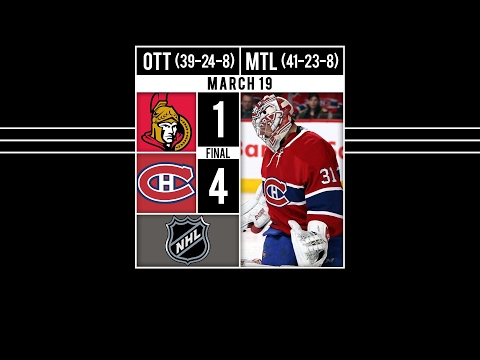 Canadiens Upend the Senators - HIGHLIGHTS: Carey Price makes 27 saves and Jordie Be