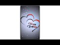 Happy Birthday BLACK Screen Lyrics Template Video Full Screen Lighting Effects 2022 Birthday Status
