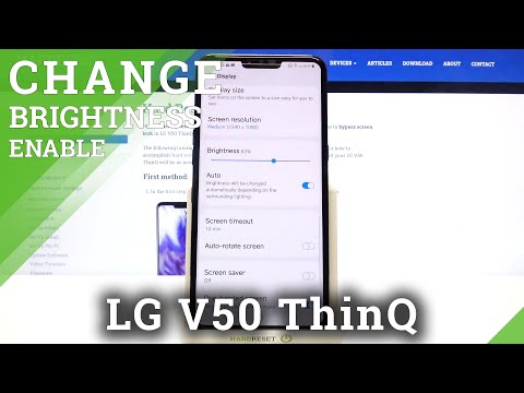 How to Activate Auto Brightness in LG V50 ThinQ – Set Automatic Screen Brightness Level