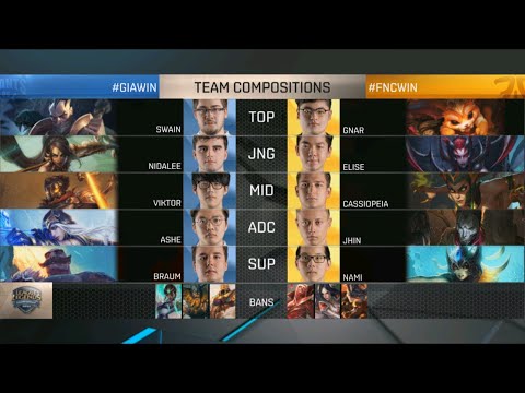 GIA vs FNC Game 1 D2W5 EU LCS Summer Split 2016 | Fnatic vs Giants  Day 2 Week 5