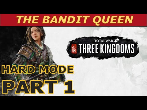 The Bandit Queen Hard Difficulty Campaign | Zheng Jiang Total War Three Kingdoms With Commentary PC