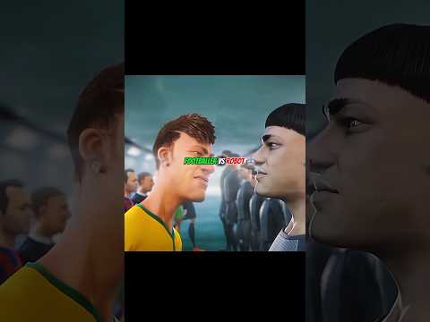 Footballers vs Robots 🤖🔥#football #ronaldo #neymar #viral #shorts