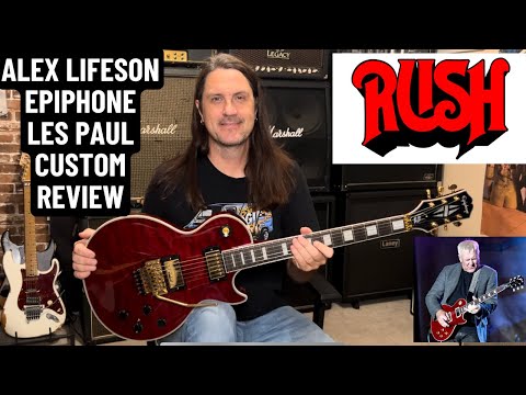 Alex Lifeson Epiphone Les Paul Custom Axcess (2023) Review And Demo - Rush!